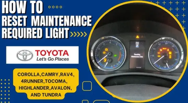 Toyota Oil Maintenance Required: Resetuj sam! Poradnik krok po kroku